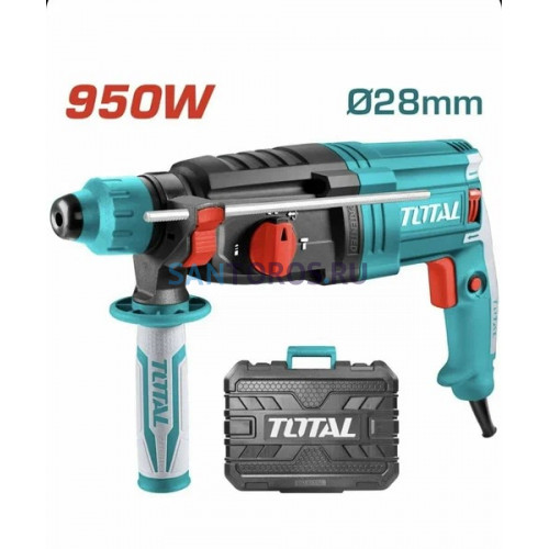 Электрический Перфоратор / SDS Plus / 950В / 2,5 Дж TOTAL (TH309288 ТОТАЛ)